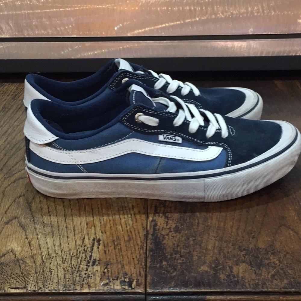 Vans Blue Suede Leather with Canvas Men’s 8 - Picture 4 of 8